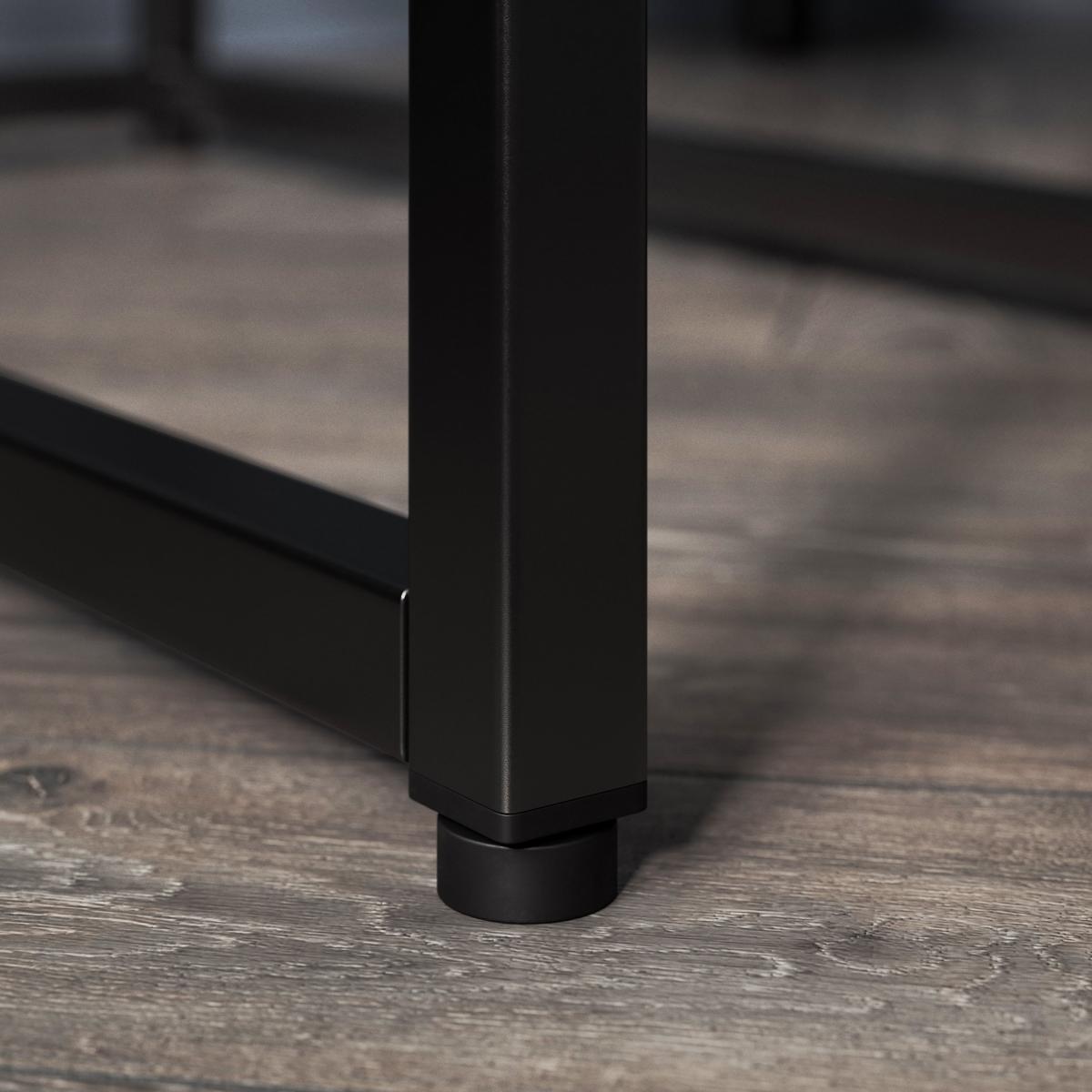 Stannis Sofa Side Table Black, Ribbed Glass Black – image 5