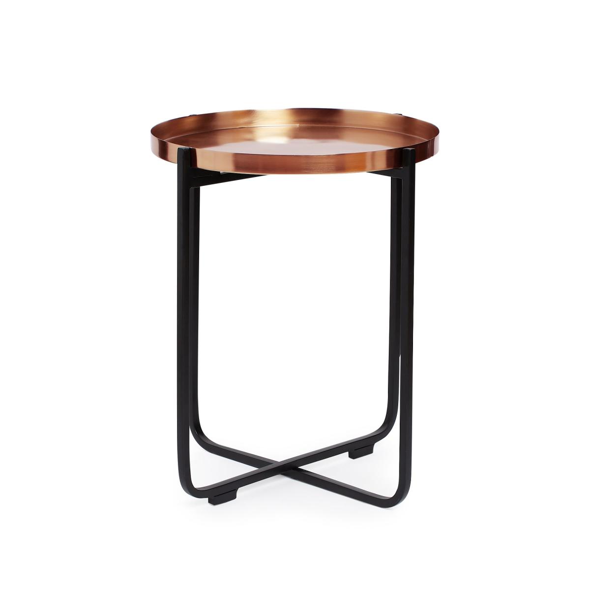 Tiana Side Table Metallic Effect Brown – image 3