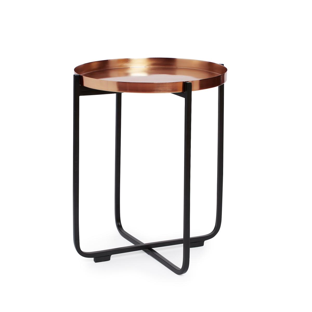 Tiana Side Table Metallic Effect Brown – image 4