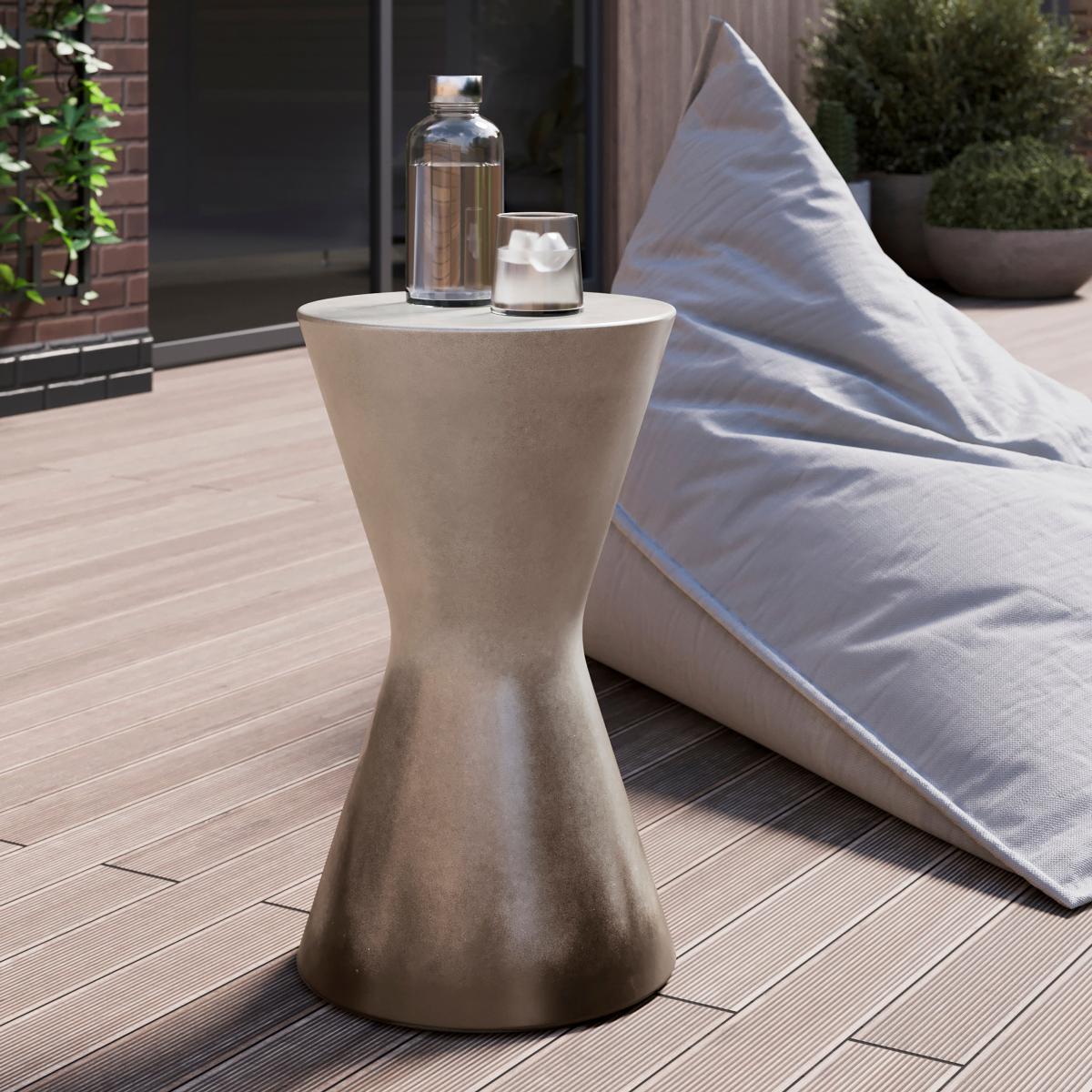 Noa Ombre Side Table Grey – image 1