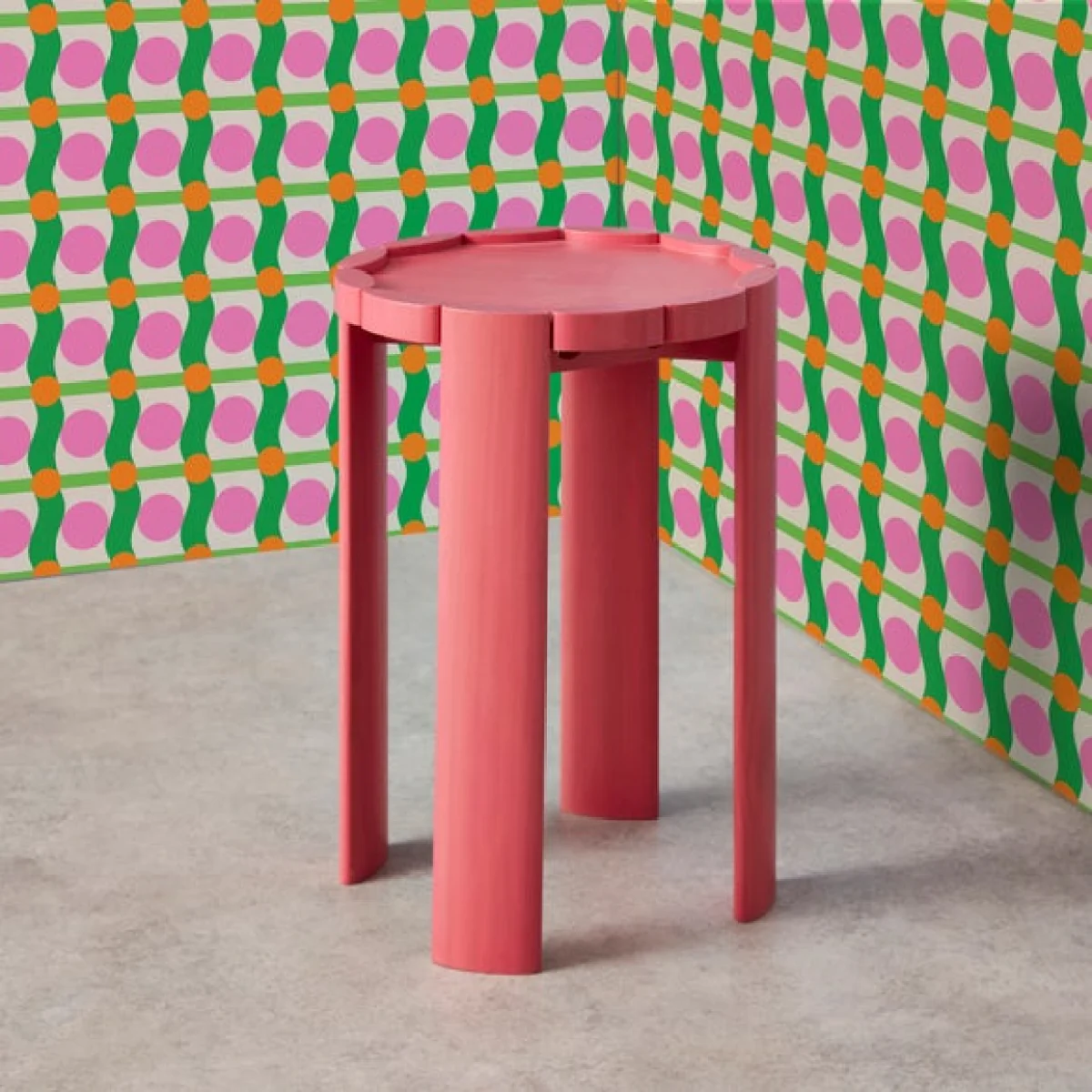 Yinka Ilori Biscuit Pine Side Table – image 1