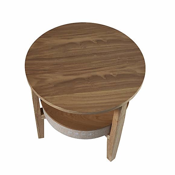 Kobe Smart Side Table Brown and Grey – image 2