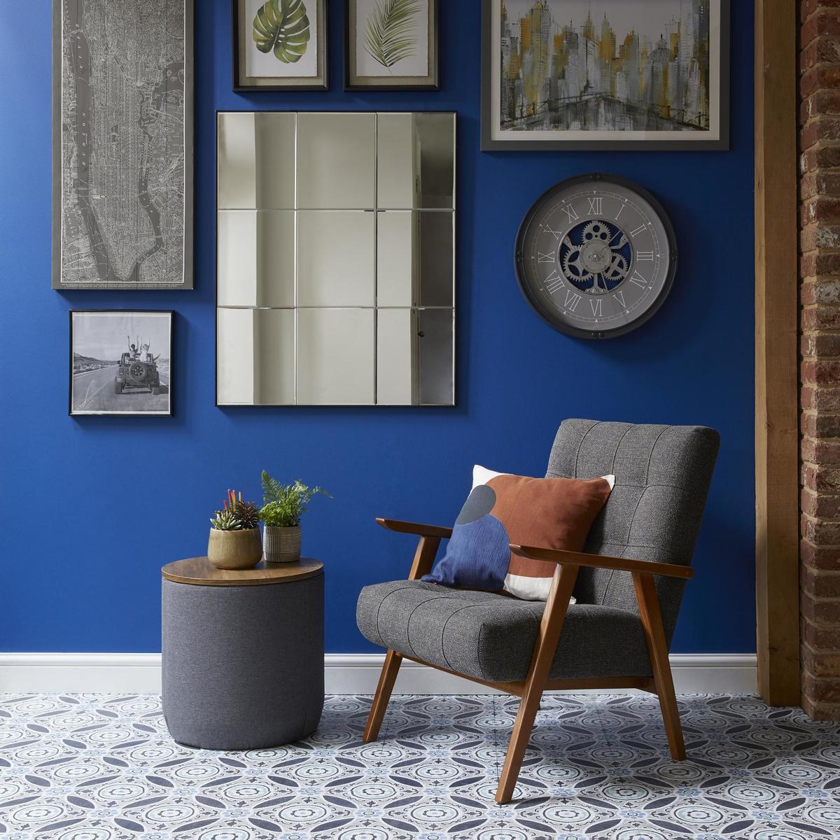 Fulton Fabric Side Table Grey – image 2