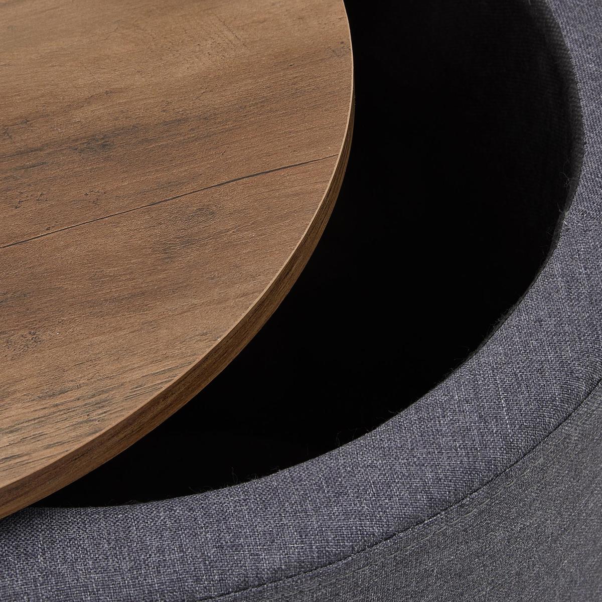 Fulton Fabric Side Table Grey – image 5