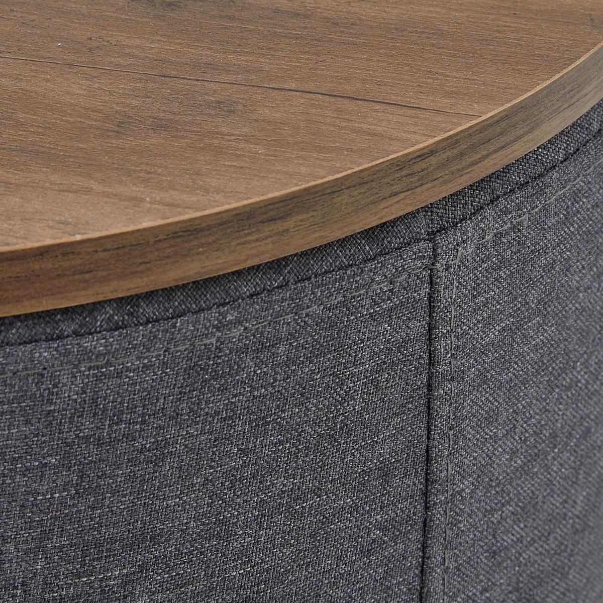 Fulton Fabric Side Table Grey – image 6
