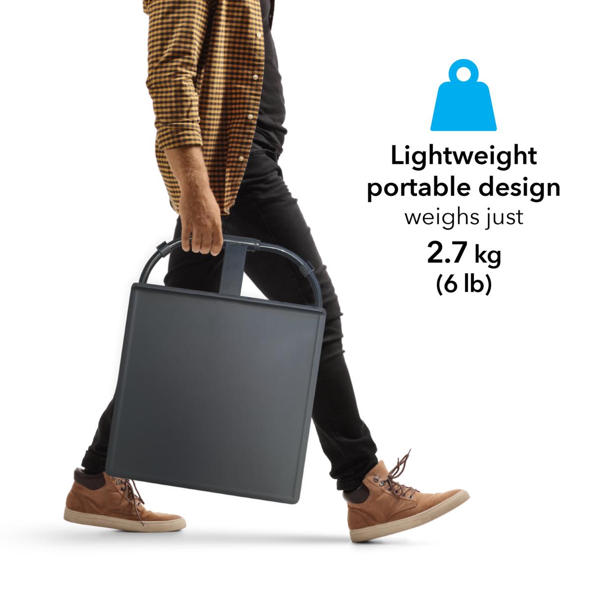 Portable Laptop Side Table, Black Black – image 5