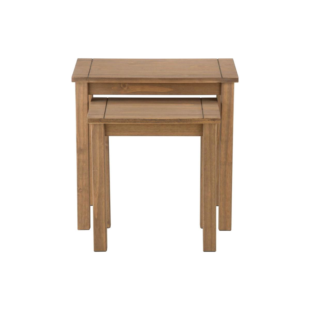 Santiago Pine Nest of Tables Natural – image 2