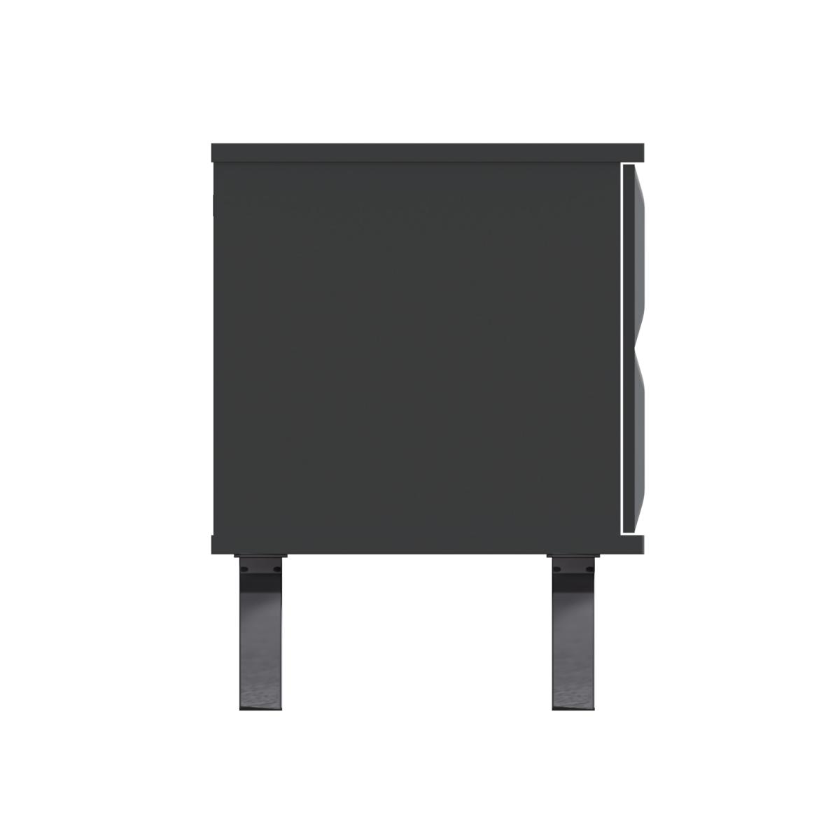 Return - Elevate Smart LED 1 Door Lamp Table, Grey – image 7