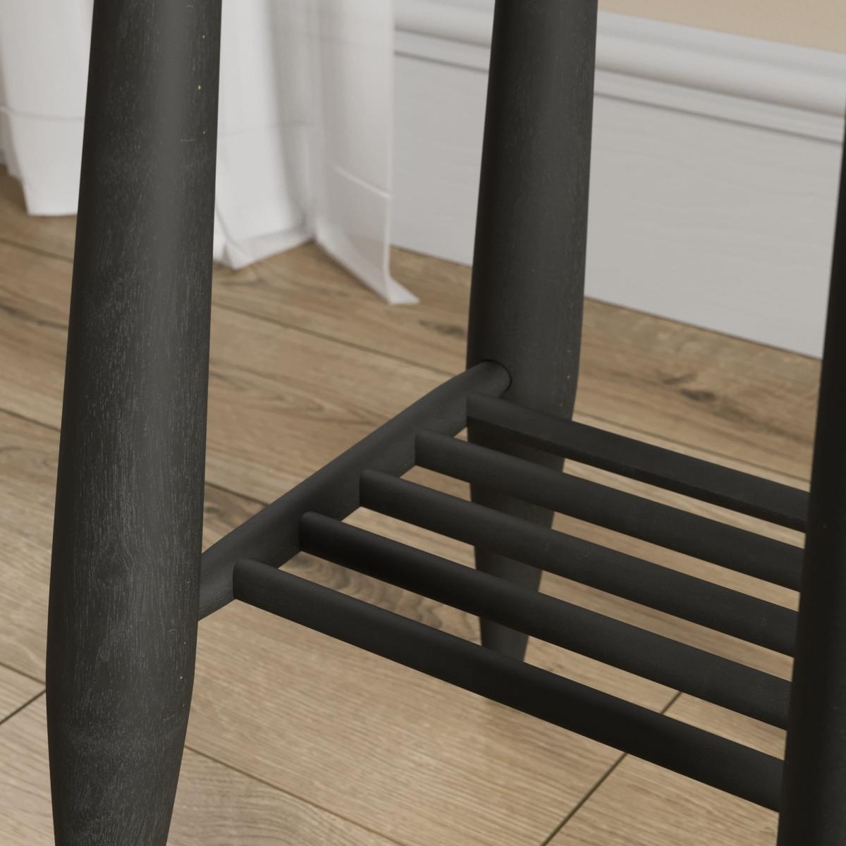 Haider Side Table, Acacia Wood Black – image 4