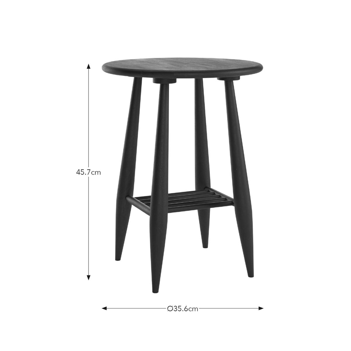 Haider Side Table, Acacia Wood Black – image 6