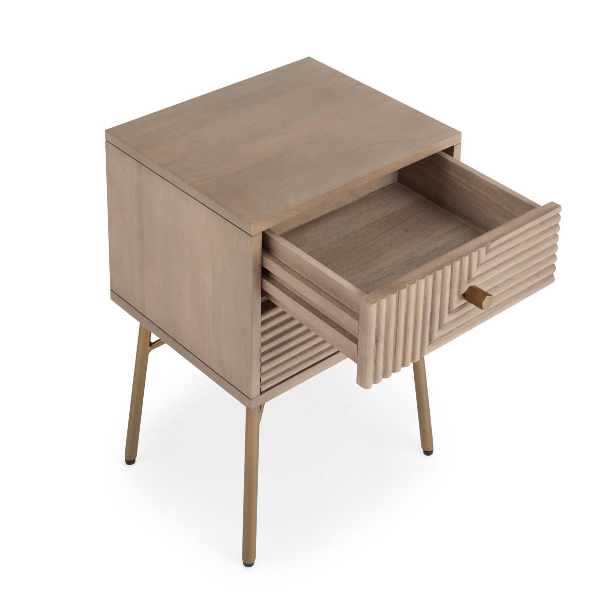 Priya Side Table Wood (Brown) – image 4