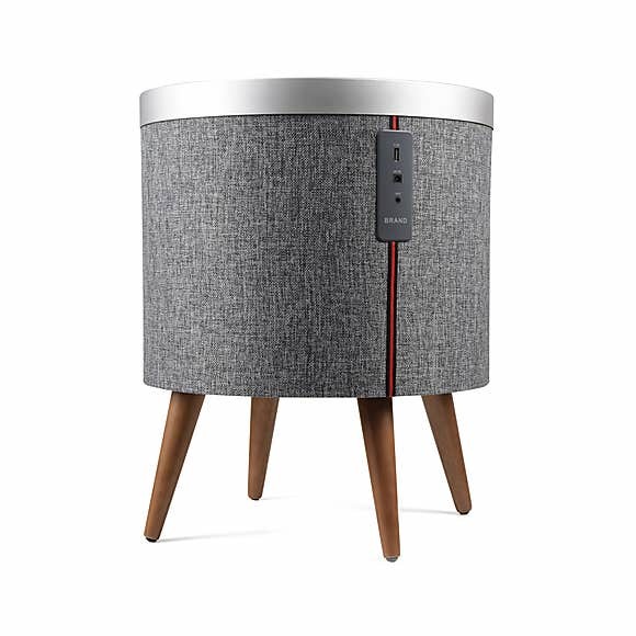 Zain Smart Side Table Grey and Brown – image 2