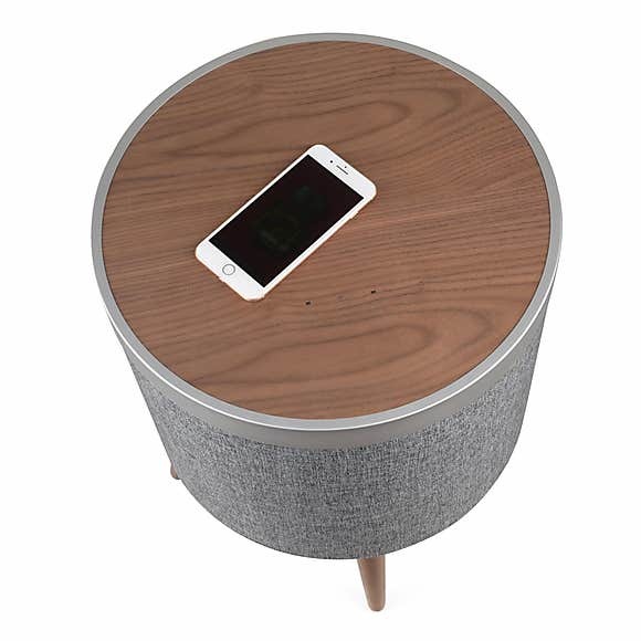 Zain Smart Side Table Grey and Brown – image 3