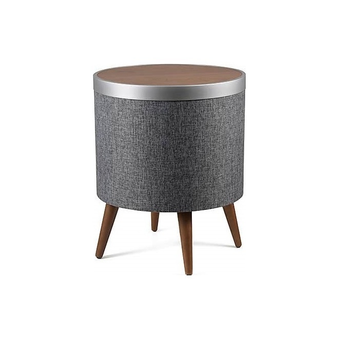 Zain Smart Side Table Grey and Brown – image 1