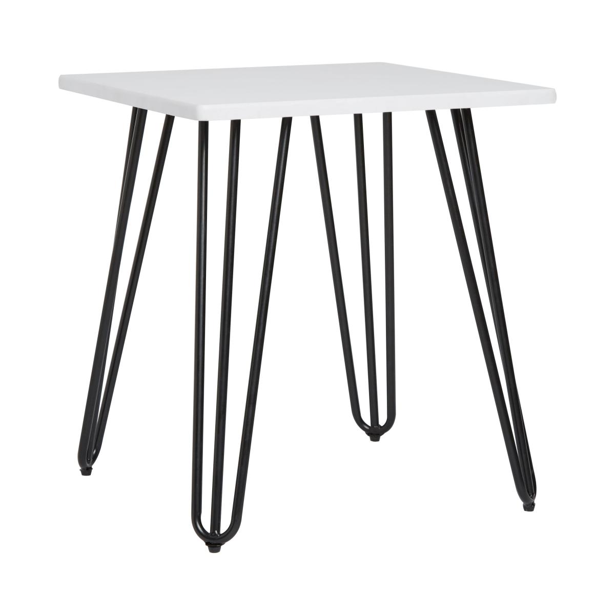 Bella Hairpin Leg Side Table White – image 3