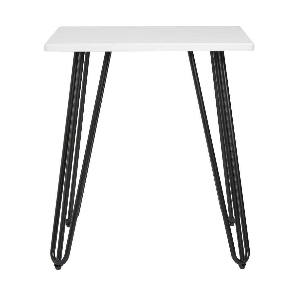 Bella Hairpin Leg Side Table White – image 4