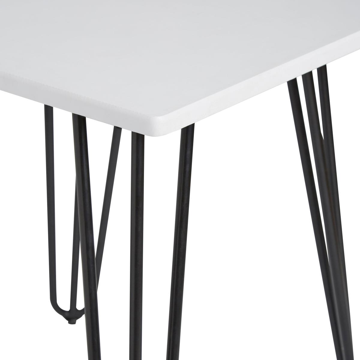 Bella Hairpin Leg Side Table White – image 5