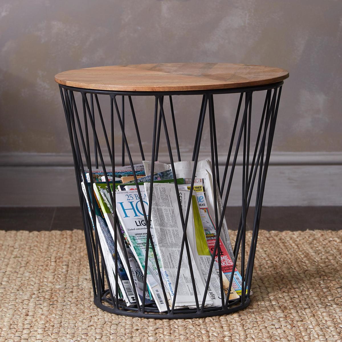 Finchley Storage Side Table Wood (Brown) – image 2
