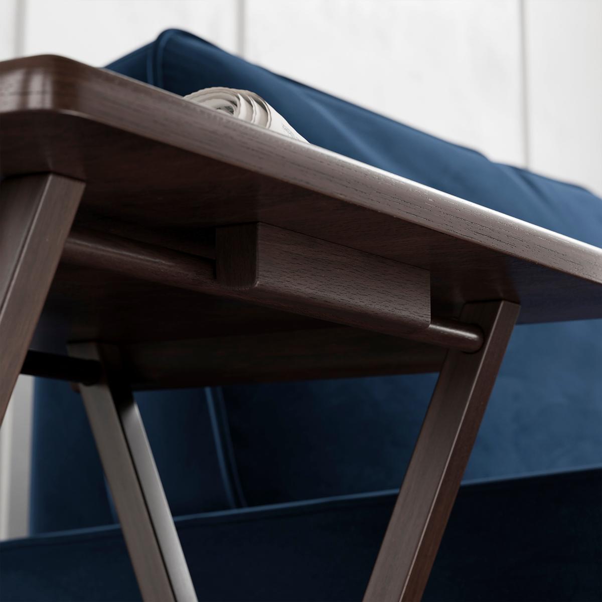 Rubberwood Walnut TV Table Walnut – image 5