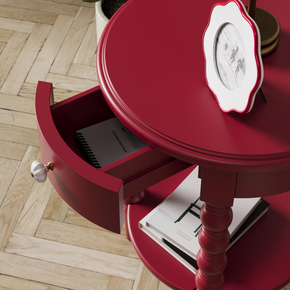 Pippin Side Table Red – image 4
