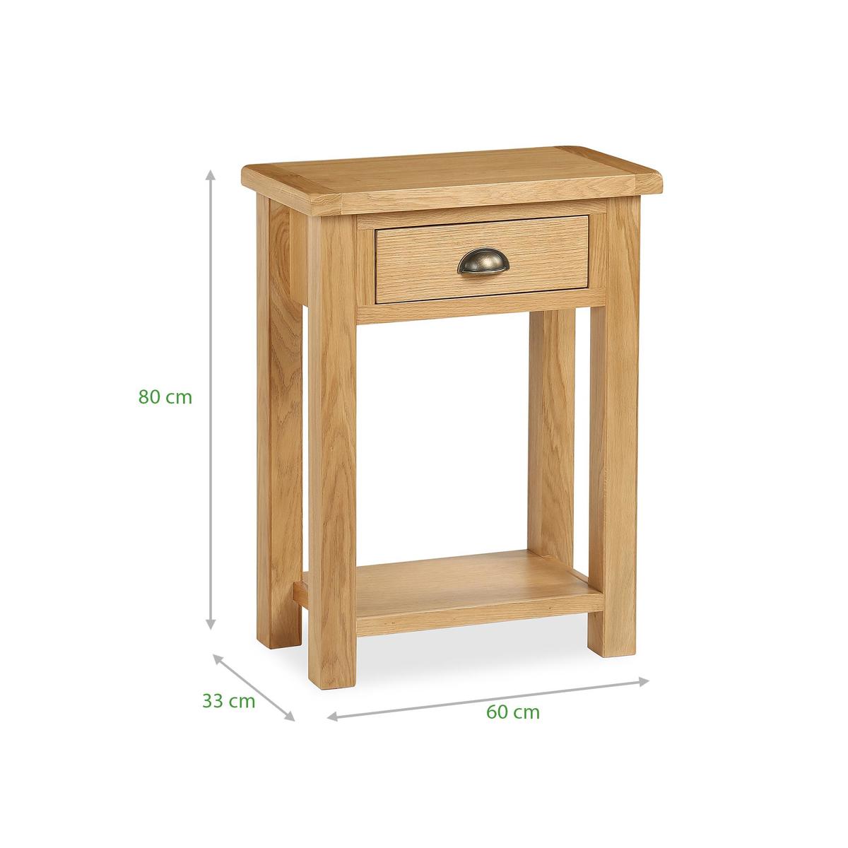 Sherbourne Oak Telephone Table Natural – image 7