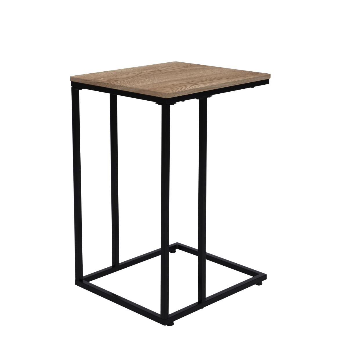 Charlie Oak Effect Side Table Brown – image 5