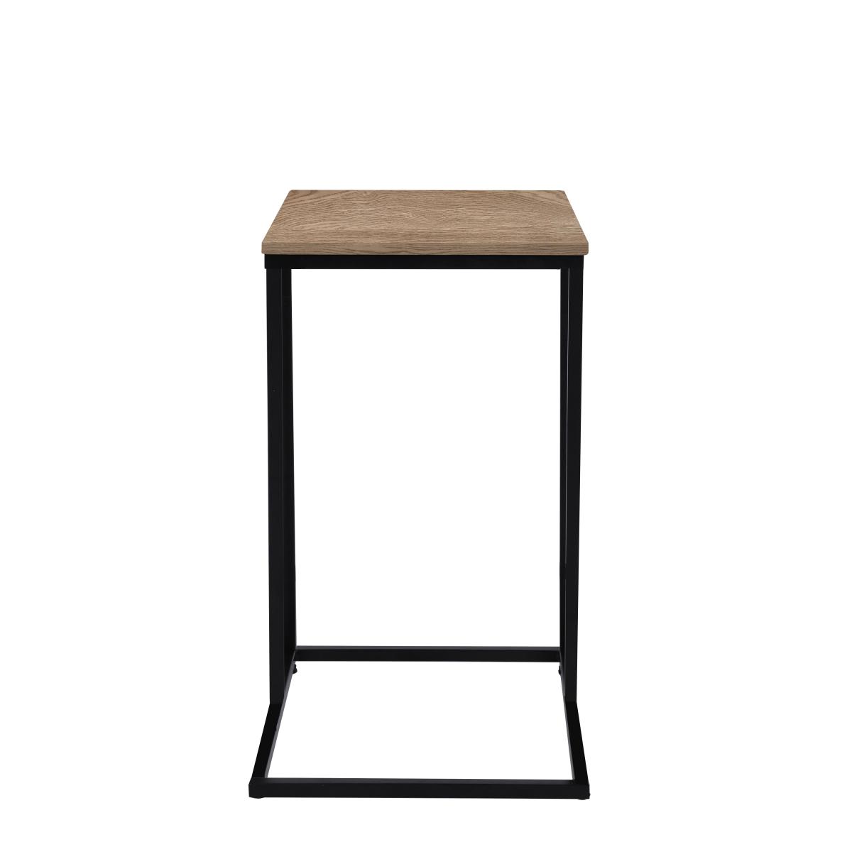 Charlie Oak Effect Side Table Brown – image 7