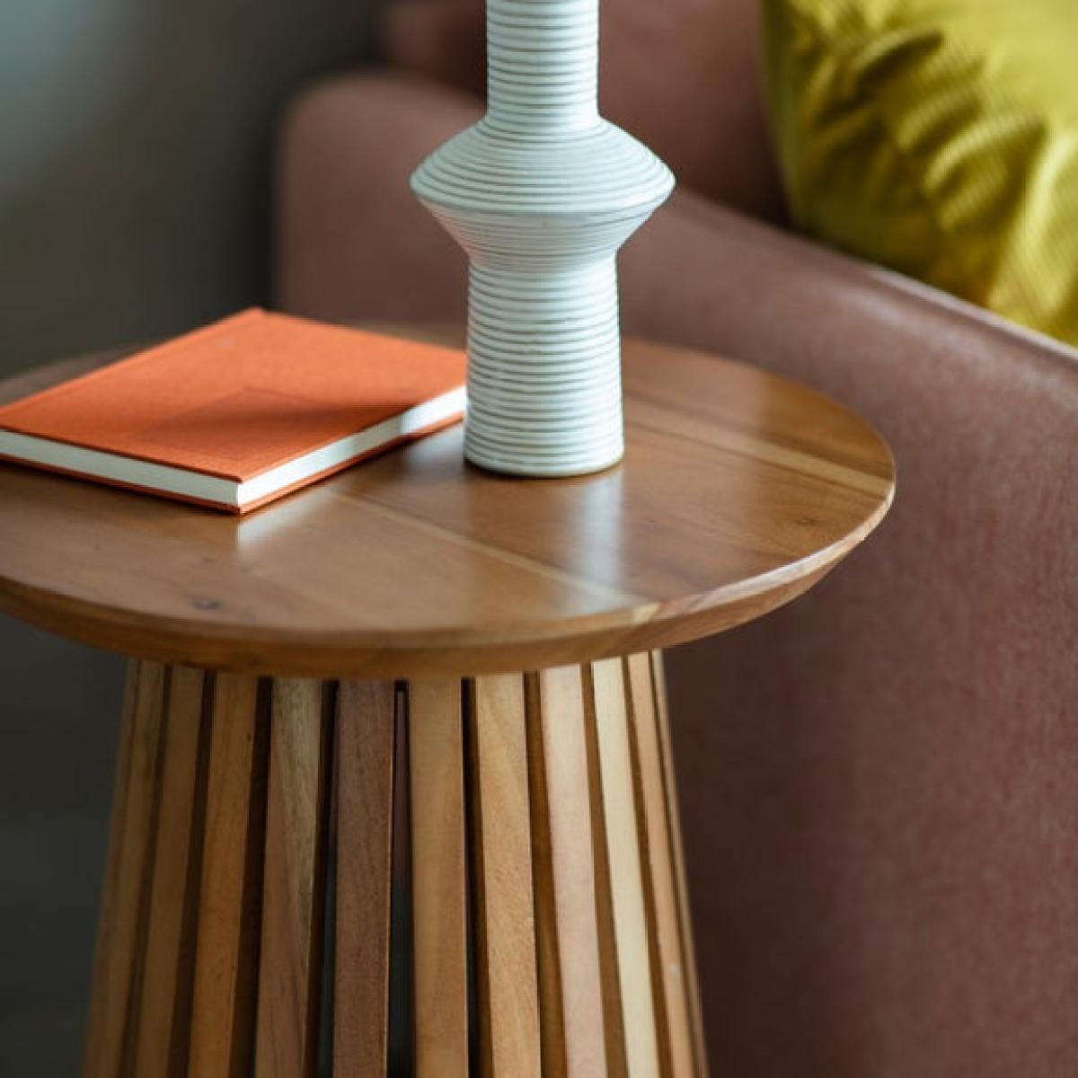 Return - Dawson Slatted Side Table – image 2