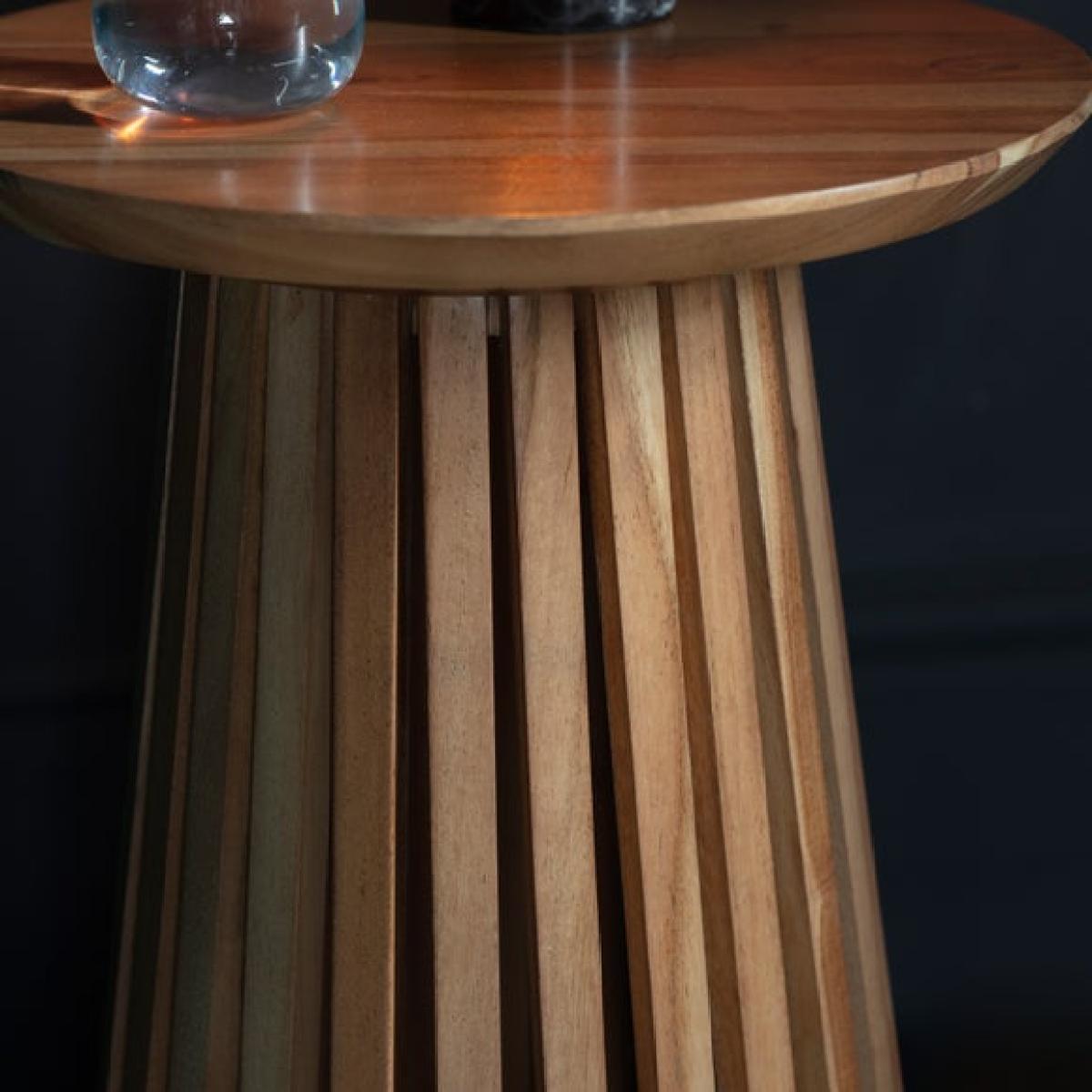 Return - Dawson Slatted Side Table – image 3