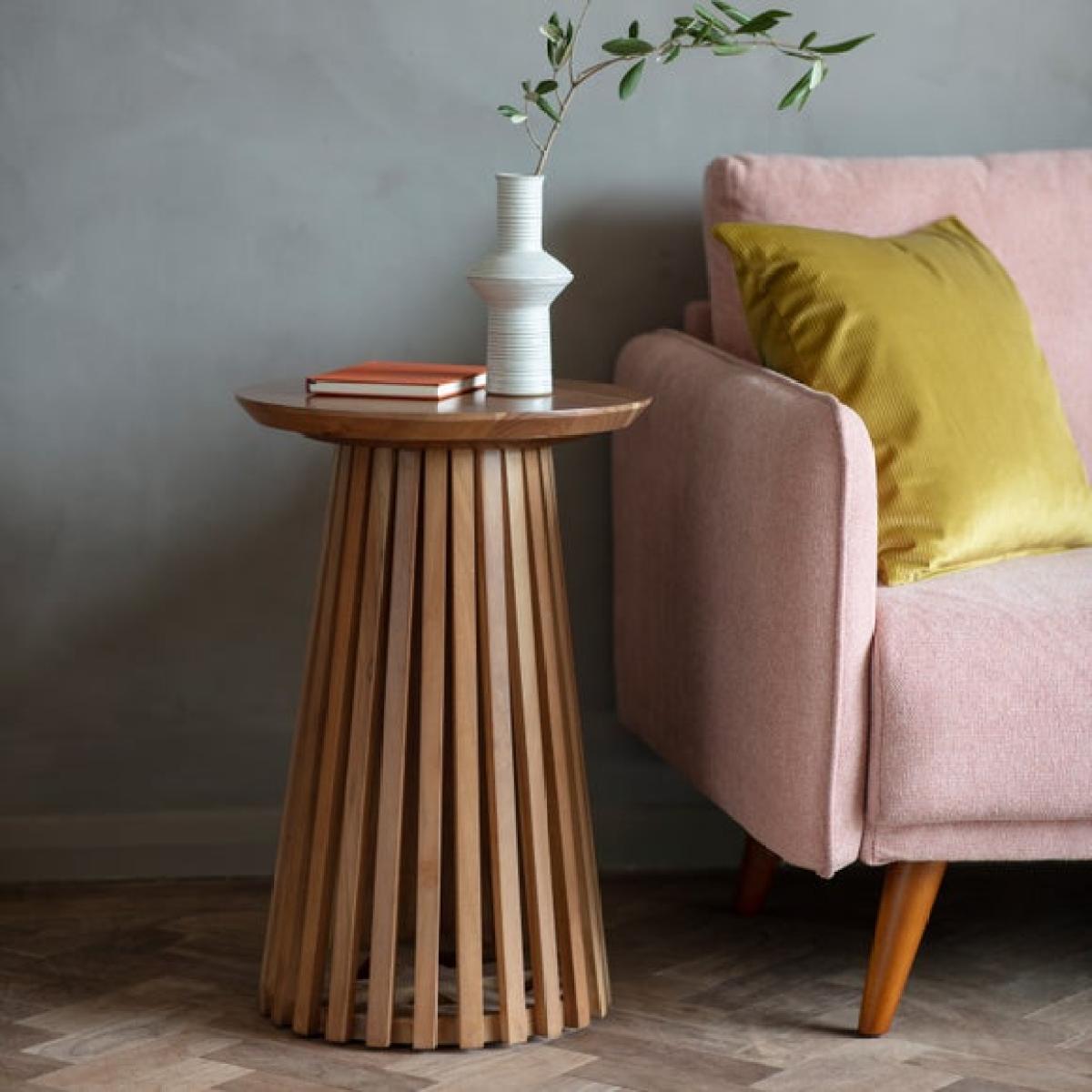Return - Dawson Slatted Side Table – image 1