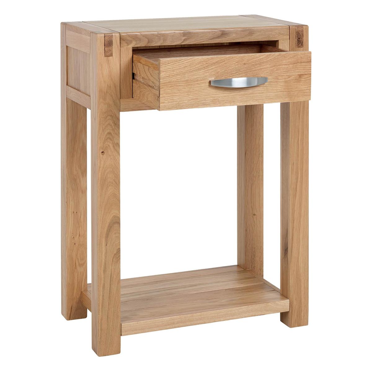Hastings Solid Oak Telephone Table Brown – image 4