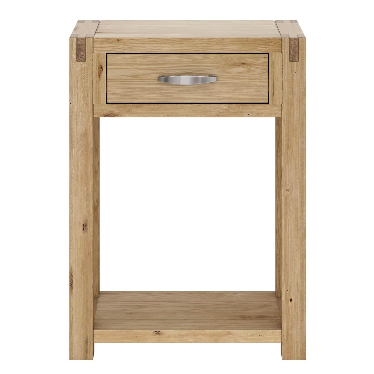 Hastings Solid Oak Telephone Table Brown – image 6