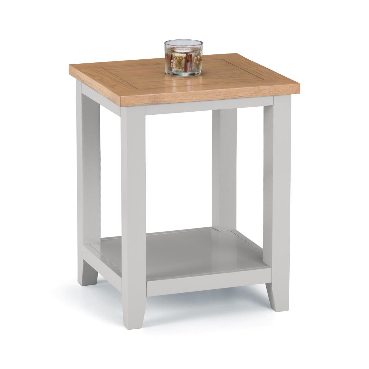 Richmond Lamp Table - Grey Grey and Brown – image 2