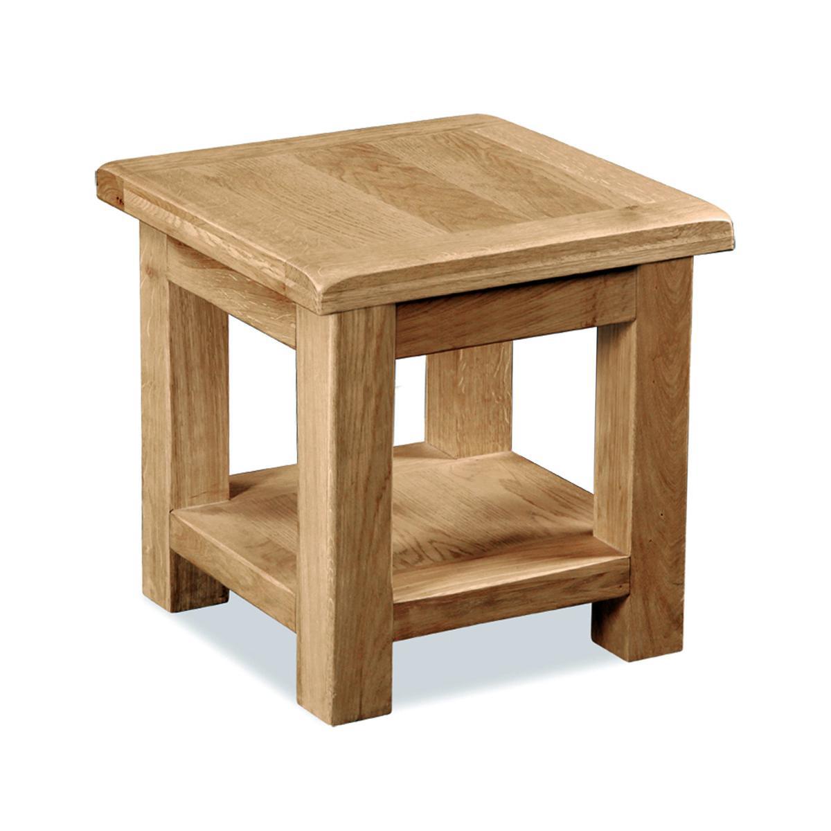 Aylesbury Oak Lamp Table Light Brown / Natural – image 3