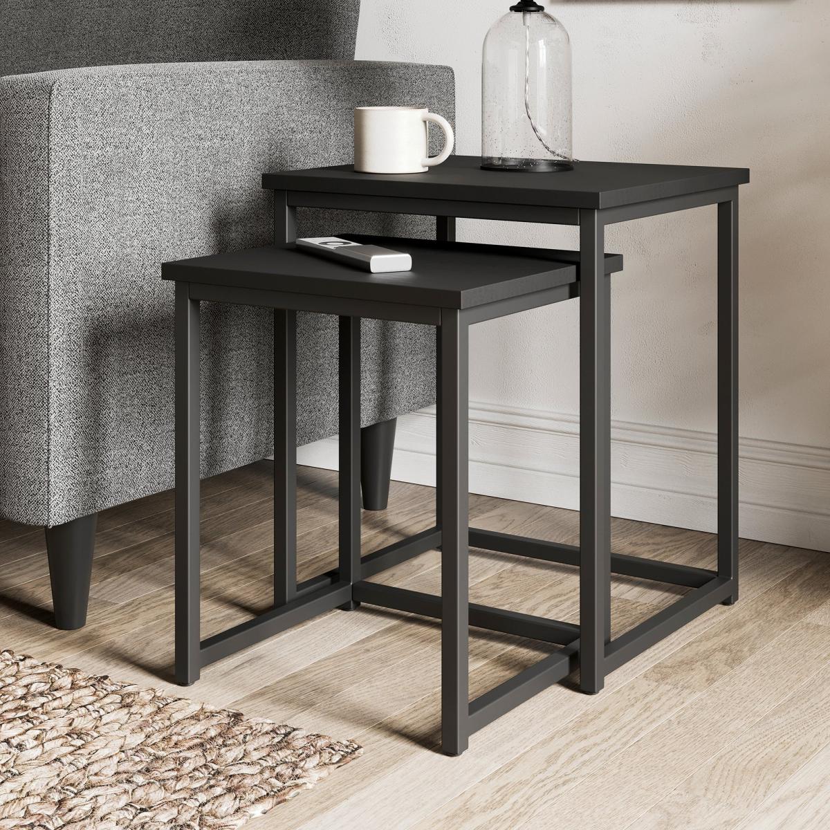 Fulton Square Nest of Tables Fulton Black Oak – image 2