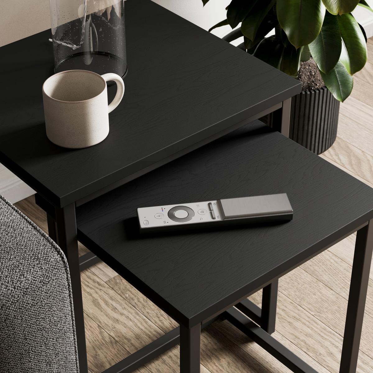 Fulton Square Nest of Tables Fulton Black Oak – image 4