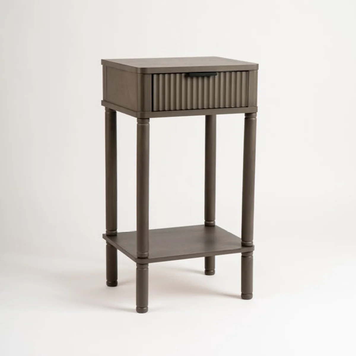 Molly 1 Drawer Ribbed Side Table – image 3