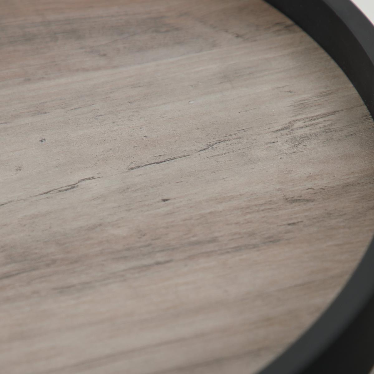 Monroe Side Table, Dark Wood Dark Brown – image 2