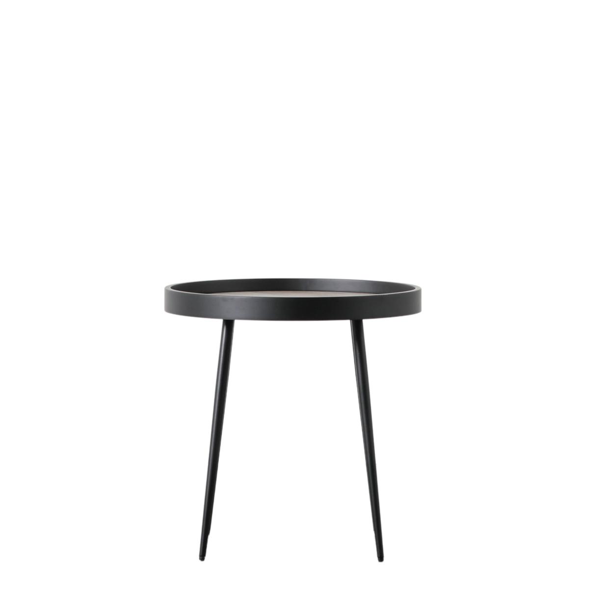 Monroe Side Table, Dark Wood Dark Brown – image 3