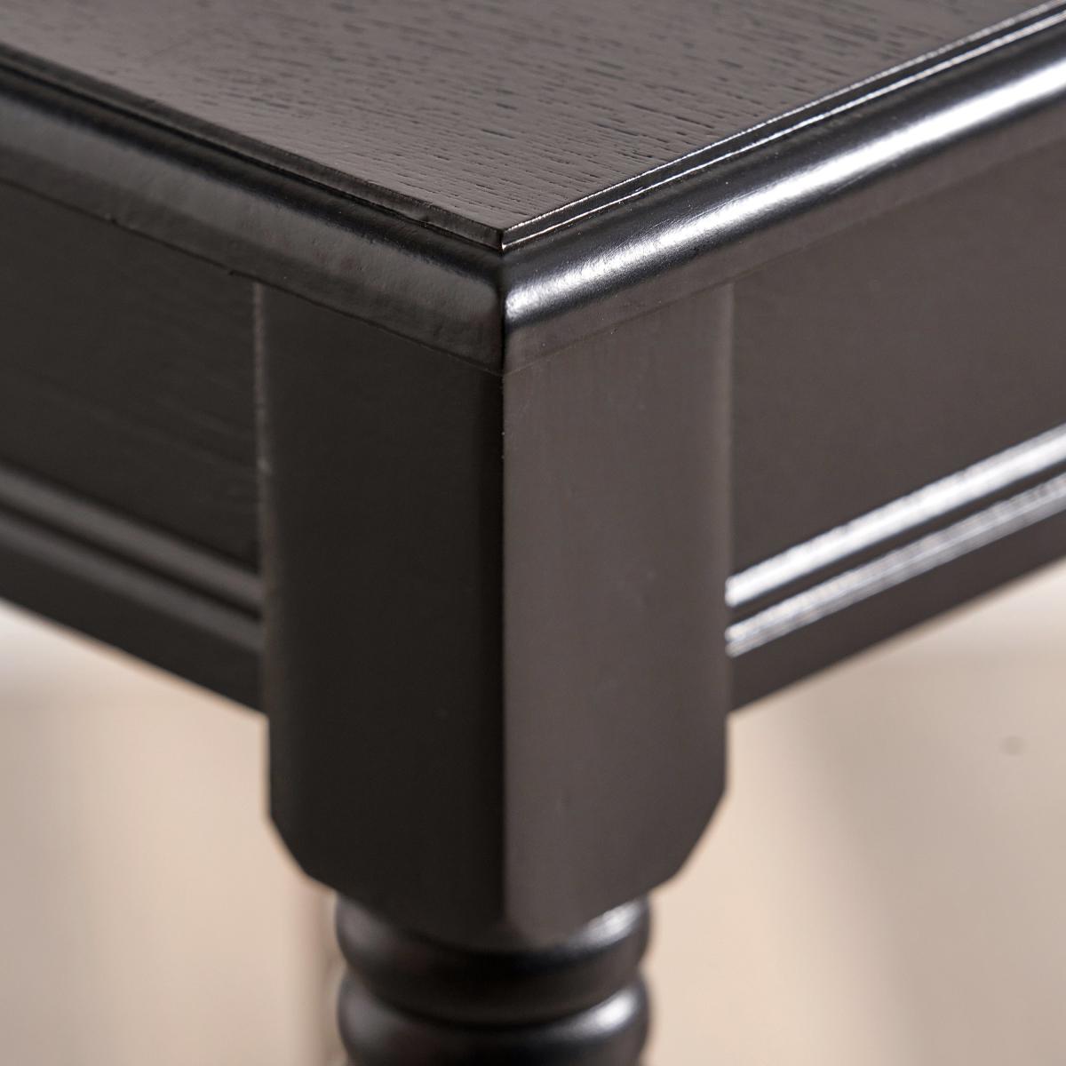 Heritage Half Moon Accent Table, Black Pine Black – image 3