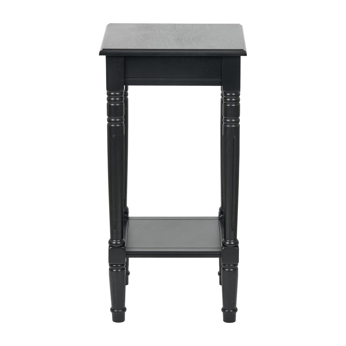 Heritage Half Moon Accent Table, Black Pine Black – image 4