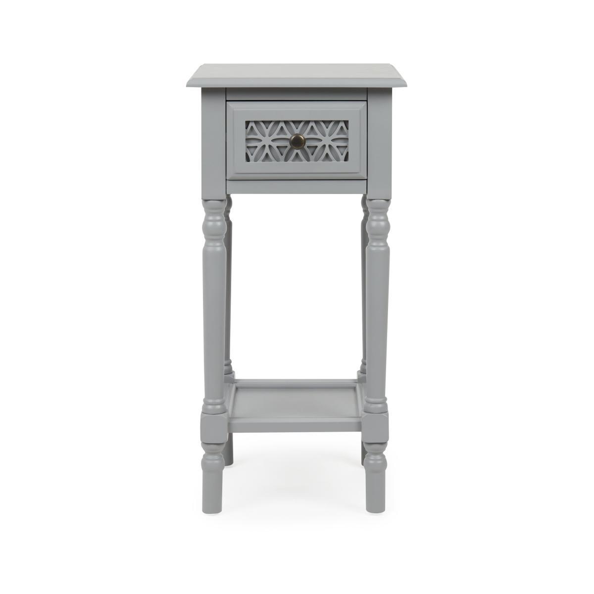 Carys Tall Side Table Grey – image 2