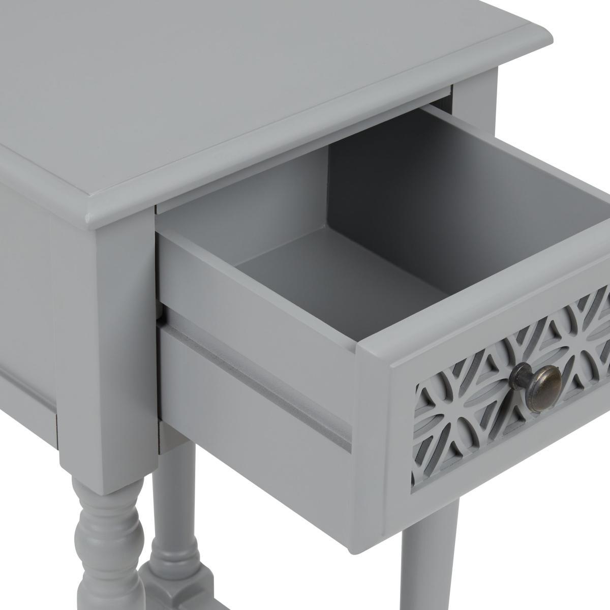 Carys Tall Side Table Grey – image 5