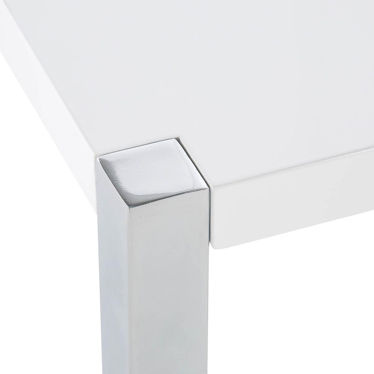 Novello White End Table White – image 3