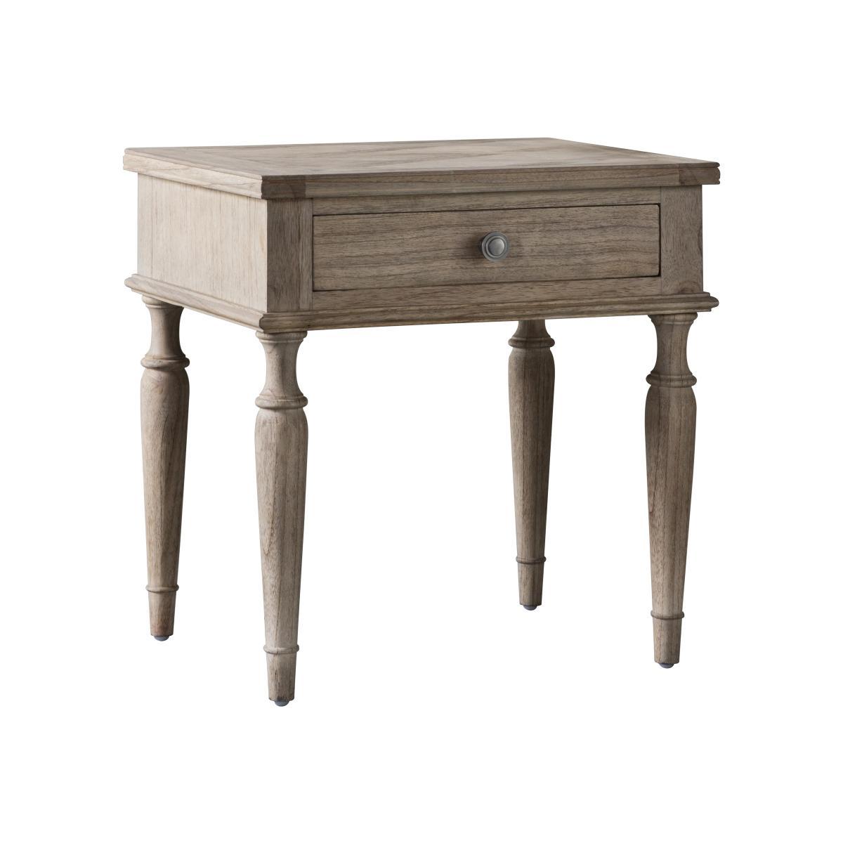 Riviera 1 Drawer Lamp Table - Brown – image 1