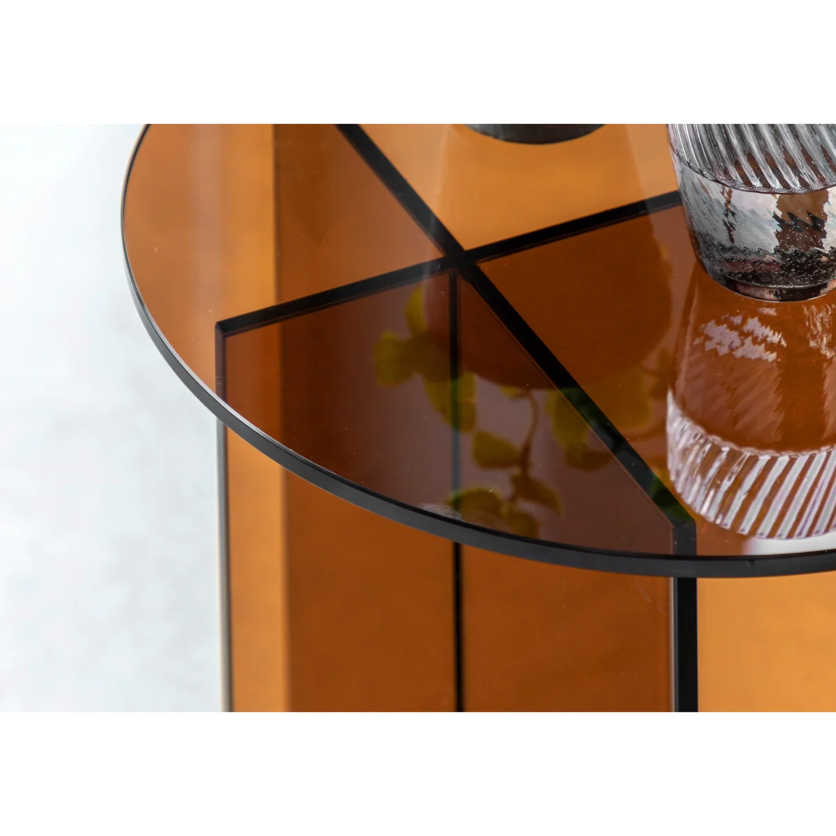 Arvelo Glass Side Table - Charcoal – image 3