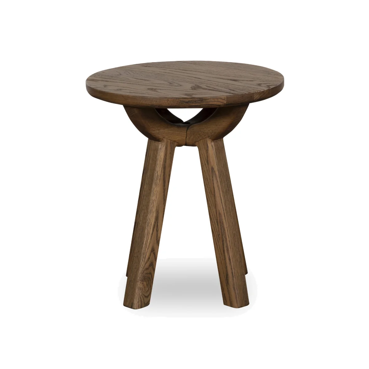 Pien Round Oak Lamp Table - Living Room Furniture - In Time for Christmas – image 1
