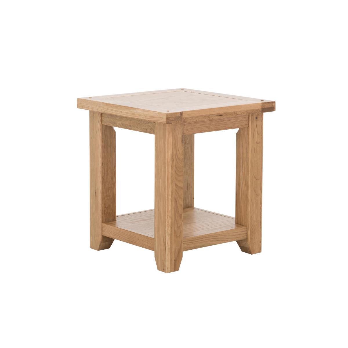 Furnitureland - California Solid Oak Lamp Table - Brown – image 3