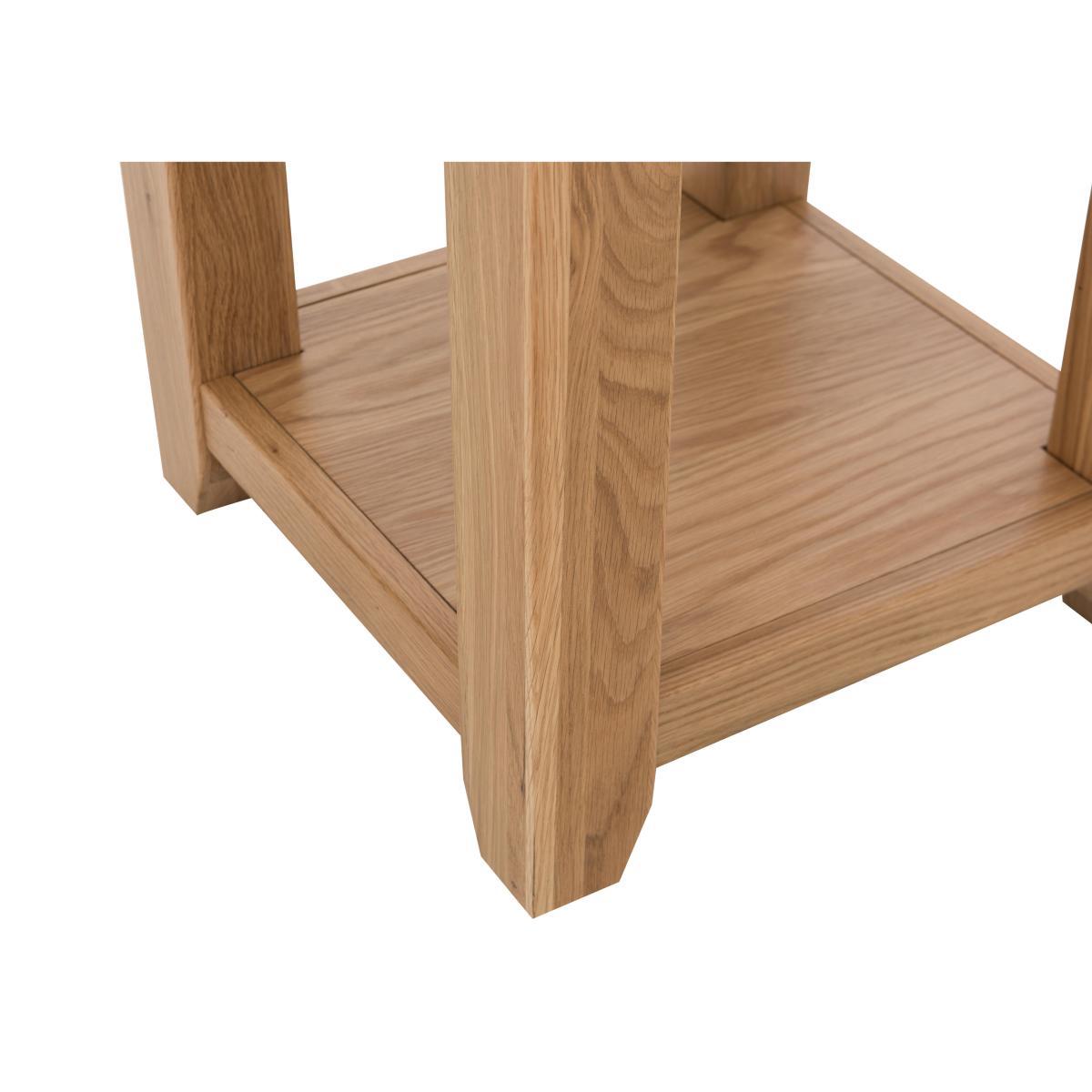 Furnitureland - California Solid Oak Lamp Table - Brown – image 5