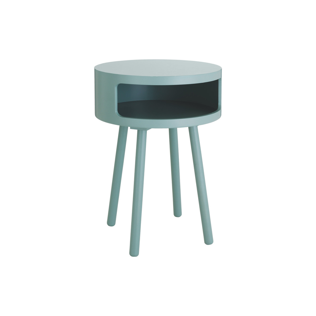 Bumble Sage Green Side Table With Storage Shelf, Green Green – image 1